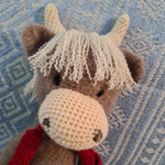 Handmade crochet Highland Cow