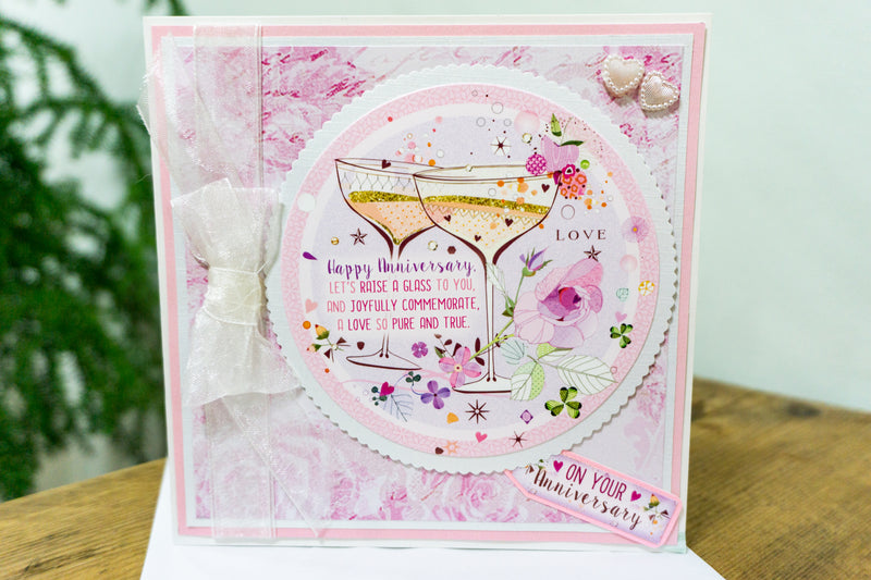 CHEERS HANDMADE ANNIVERSARY CARD